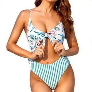 Women High Waisted One Piece Swimsuit